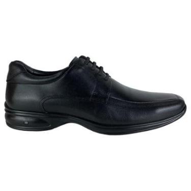 Imagem de Sapato Social Masculino Jota Pe 3d Confort em Couro Legitimo-Masculino