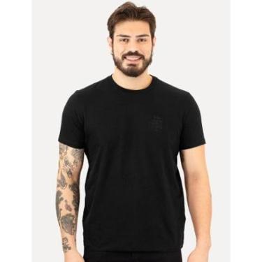 Imagem de Camiseta Ellus Masculina Cotton Fine Originals Classic Rebel Soul Preta-Masculino
