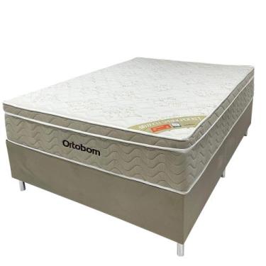 Imagem de Cama Box Viúva Mola Ensacada Airtech 128x188x68 Ortobom