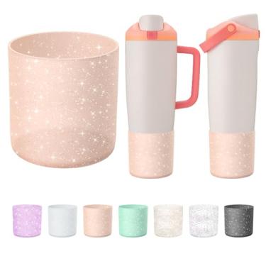 Imagem de BKBY Bota superior de silicone compatível com garrafas e copos FreeSip Sway Owala de 850 g e 1,134 g, capa de proteção grande antiderrapante para copo e garrafa Freesip Sway