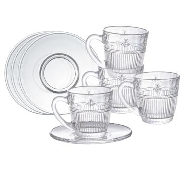 Imagem de Jogo de 4 Xícaras de Café - Pequenos Voadores - Cristal Ecológico - 90 ml - L Hermitage
