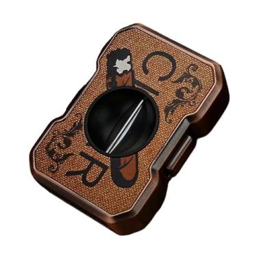 Imagem de JDIME Faca de cortador de charutos afiada em forma de V criativa acessório para cigarros presente de negócios (A)