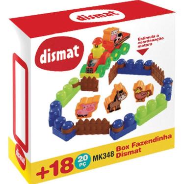 Imagem de Brinquedo Educativo Dismat Box Fazendinha 20 Peças