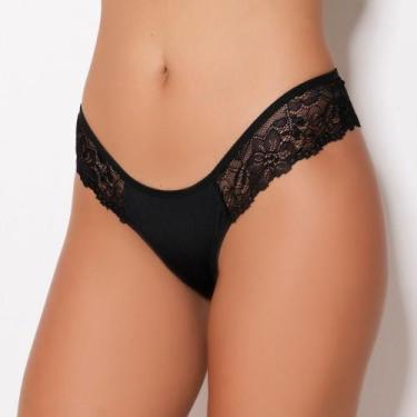 Imagem de Calcinha Vanda Cor:PretoTamanho:GG - Kit Mania Lingerie, Preto, GG