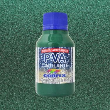 Imagem de Tinta Pva Cintilante 100 Ml Corfix, VERDE NATAL - 492