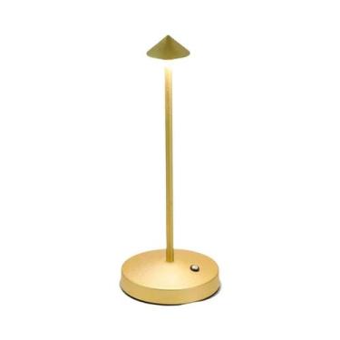 Imagem de Luminária De Mesa LED Recarregável Com Sensor De Toque, 3 Temperaturas