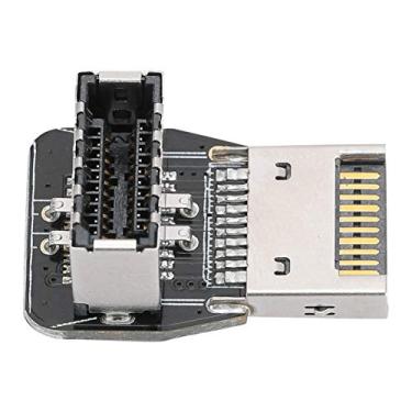 Imagem de Naroote Adaptador Frontal TYPE-E Conversor de Cotovelo de Direção de 90 Graus para Placa-mãe de PC USB3.1 Transmissão de Sinal 10G, Design Requintado e Compacto para Uso Em Escritório Doméstico