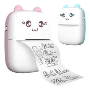 Imagem de Mini Impressora Térmica Portátil Para Textos, Etiquetas e Anotações – Compacta, Econômica e Sem Tinta