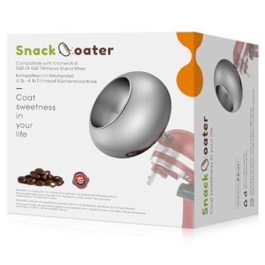 Imagem de Snack Coater Aieve Compatível com batedeira KitchenAid de cabeça inclinada para fazer amêndoas cobertas de chocolate, pistache, amendoim, morango liofilizado, uva passa, nozes de macadâmia e mirtilo