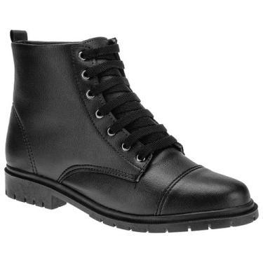 Imagem de Bota Coturno Feminina Tratorada Blogueira Plataforma - LAZZLU, Preto, 