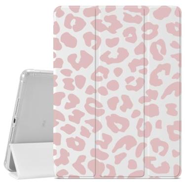 Imagem de VibrantFruitique Capa Coquette com estampa de leopardo para iPad (A16) 11ª geração 2025 11 polegadas/10ª geração 2022 10 polegadas, capa de guepardo rosa empoeirado, suporte para lápis, traseira de