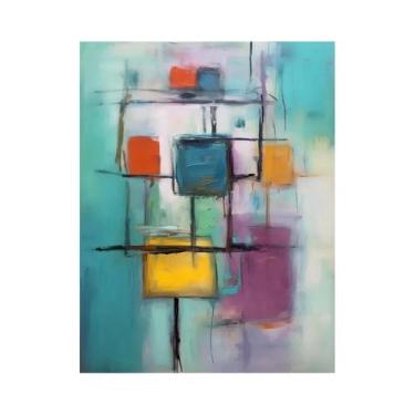 Imagem de Impressão De Pintura Em Tela Abstrata De Mark Rothko Para Decoração Es