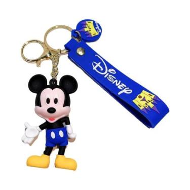 Imagem de Chaveiro Fofo Mickey Minnie Desenho Animado Anime Disney Série PVC De 