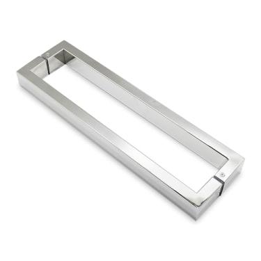 Imagem de Puxador Inox U 40CM Polido Porta de Vidro/Madeira/Alumínio