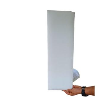 Imagem de Kit 10 Cabeceiras de Cama Estofadas 60x20 cm Modular Autocolante para Cama Casal King(BRANCO)