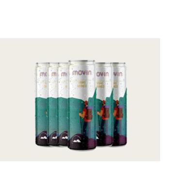 Imagem de Caixa c/6 un. de vinho branco em lata movin - 269 ml