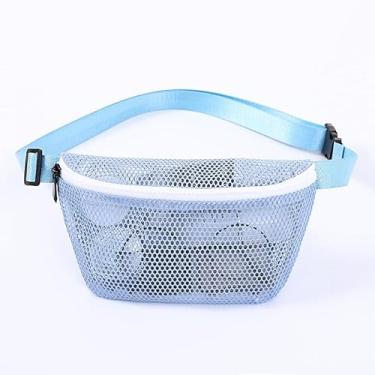 Imagem de Pochete de malha para atividades físicas, corrida, ciclismo, respirável, para homens e mulheres, bolsa esportiva ao ar livre