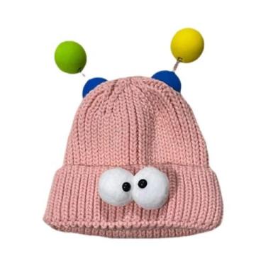 Imagem de Gorro De Inverno Feminino Quente E Confortável Com Estampa De Desenho 