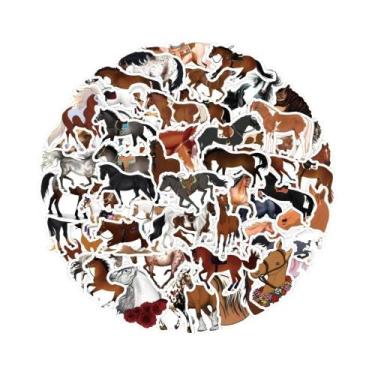 Imagem de 60PCS Adesivos De Graffiti À Prova d'Água Com Tema De Cavalo Galopante