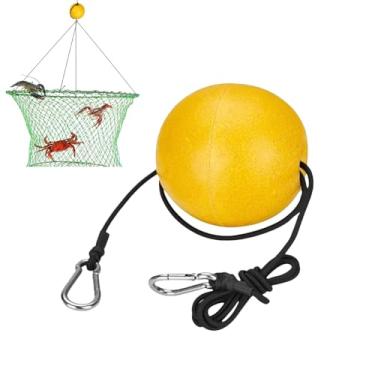 Imagem de Bóia marcadora, boia de água, marcador de localização com cordão e clipe para esqui ao ar livre caranguejo piscina caiaque trilha canoa