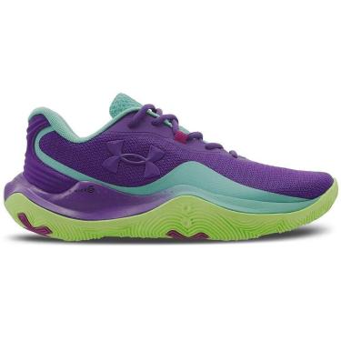 Imagem de Tênis Under Armour Buzzer 2 Turquesa e Verde Limao Masculino-Masculino