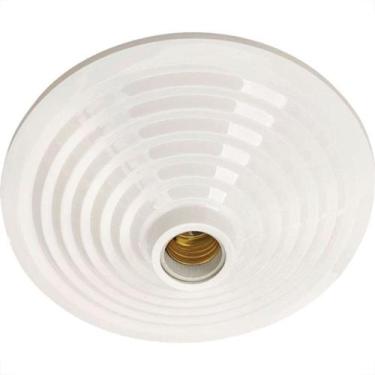 Imagem de Plafonier Pvc Pavilonis Mc Branco Soquete Porcelana 854001/200, Branco