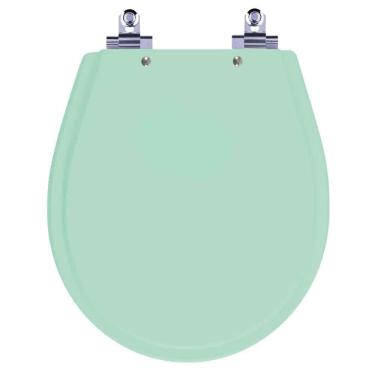 Imagem de Assento Sanitário Laqueado Soft Close Avalon Verde Claro Para Vaso Ideal Standard