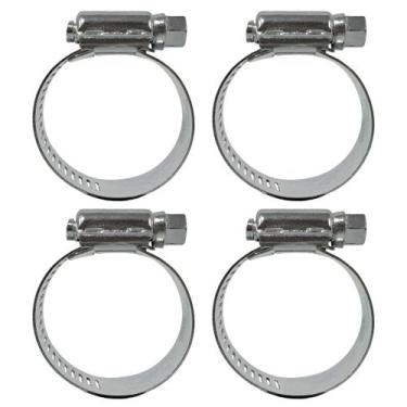 Imagem de Abraçadeira Aço Galvanizado Rosca Sem Fim 25X38 - 14MM - 4 UND Borrach