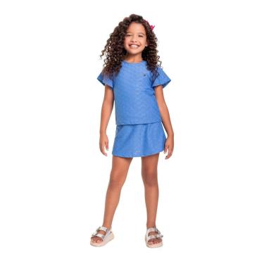 Imagem de Conjunto Infantil com Bata e Short-Saia para Menina Bee Loop-Feminino