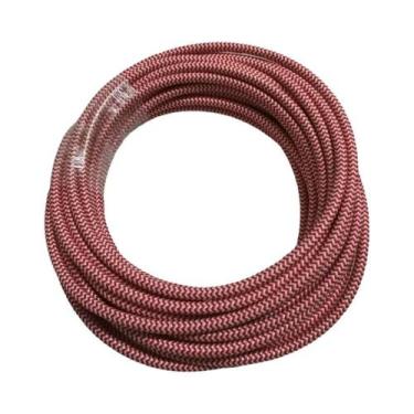 Imagem de Cabo De Lâmpada Vintage 2m 3m 5m 10m 250V 2 Vias Trançado Têxtil Elétr