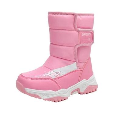 Imagem de Botas De Neve Impermeáveis Para Meninas, Quentes E Elegantes, De Alta 