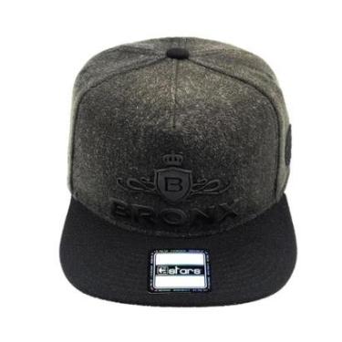 Imagem de Boné Bronx Aba Reta Snapback Chumbo E Preto Est-092 E-stars-Masculino