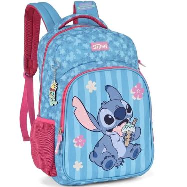 Imagem de Mochila Escolar de Costas STITCH Disney Azul e PINK Luxcel