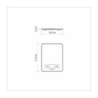 Imagem de Balança Digital para Cozinha Tramontina Adatto em Aço Inox