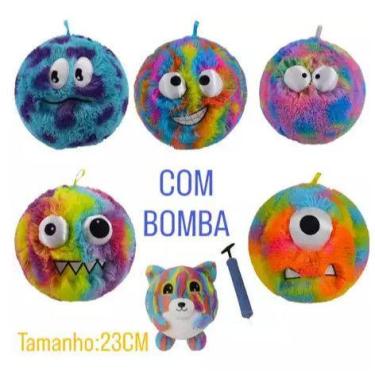 Imagem de Pelúcia Bola Inflável Monstros Malucos Brinquedo Infantil Divertido Ma