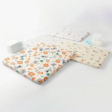 Imagem de Trocador Fraldas Impermeável Cômoda Macio Conforto Segurança Higiene B