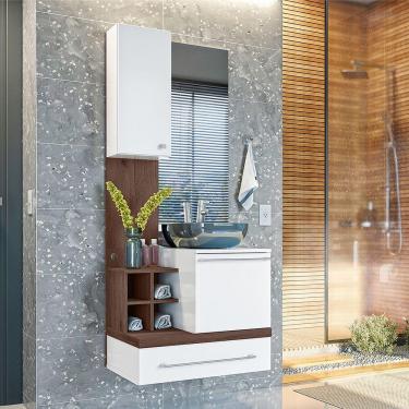 Imagem de Conjunto Armário Para Banheiro Ravenna Nogal Ebano