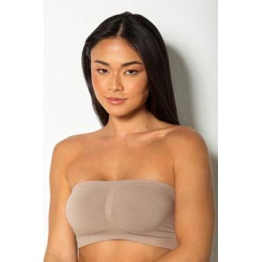 Imagem de Top Faixa Bojo Removível sem alça Adulto Trifil 3886, Macadâmia, M