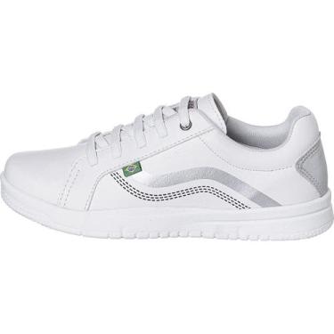 Imagem de Tênis Confortável Menina - REDMAX, Branco, Prata, 36 BR