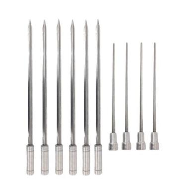 Imagem de 10x Espetos De Inox Com Lâmina 40cm 6-Espada e 4-Coração - INOX LAURIN