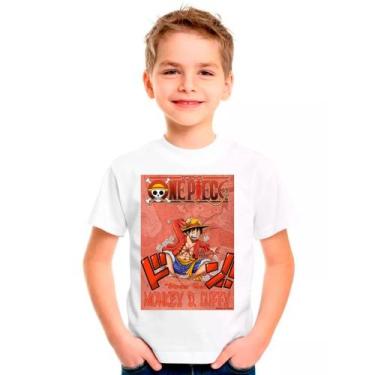 Imagem de Camiseta Desenho ONE PIECES Moda Infantil Roupa Criança 01 - DESIGN CA