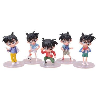 Imagem de Figura Toy Detectives Conans Edogawas Anime 9 cm 5 unidades/lote - Yiw
