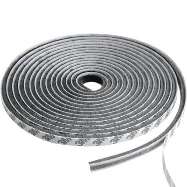 Imagem de Fita Veda Frestas Escova Adesiva Portas Janelas 5x7mm - 20 Metros ®Youtek (Cinza)