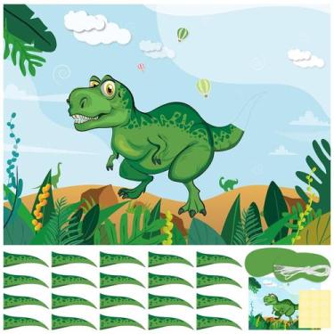 Imagem de Jogo de festa NEBURORA Pin The Tail on The Dinosaur Kids 3+