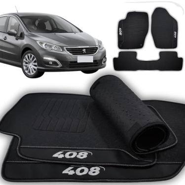 Imagem de Tapete Para Carro Peugeot 408 2010 a 2019 Bordado Personalizado Alta Q