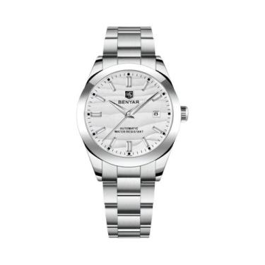 Imagem de Relógio Automático Mecânico De Luxo Masculino 40MM À Prova d'Água Em A