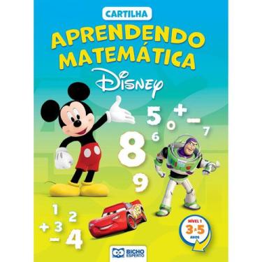 Imagem de Cartilha Aprendendo Matematica Disney - 3 a 5 Anos - Bicho Esperto Dis