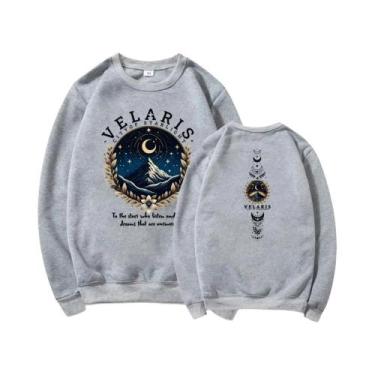 Imagem de Moletom Feminino Vintage Velaris City of Starlight ACOTAR Night Court 