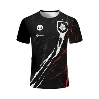 Imagem de Camiseta Unissex G2 E-sports Club Valorant Estilo Casual Para Jogos Re