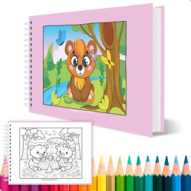 Imagem de Livro Para Pintura Divertido Colorir Adultos Criança Arte Criativo - M